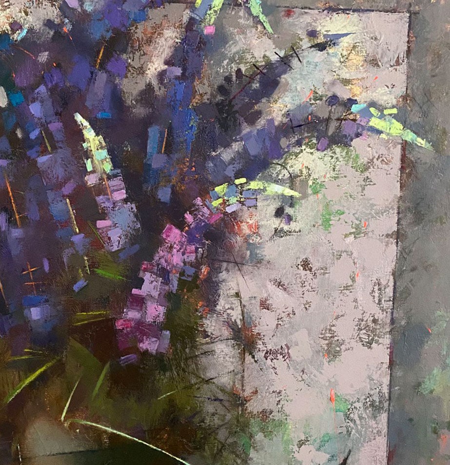 Abstract Oil painting Lupine time Oksana Kyrylenko - 7