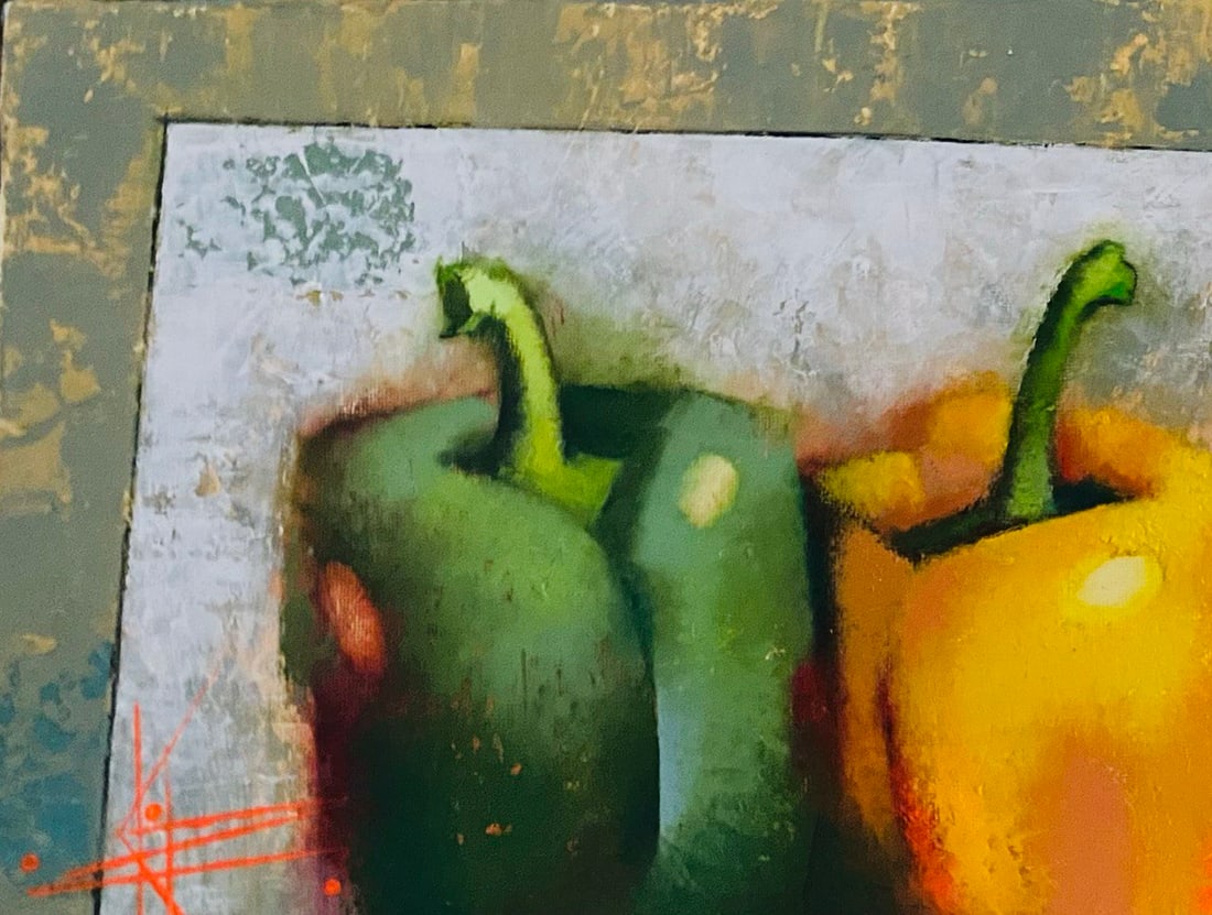 Abstract Oil painting Three Oksana Kyrylenko - 2