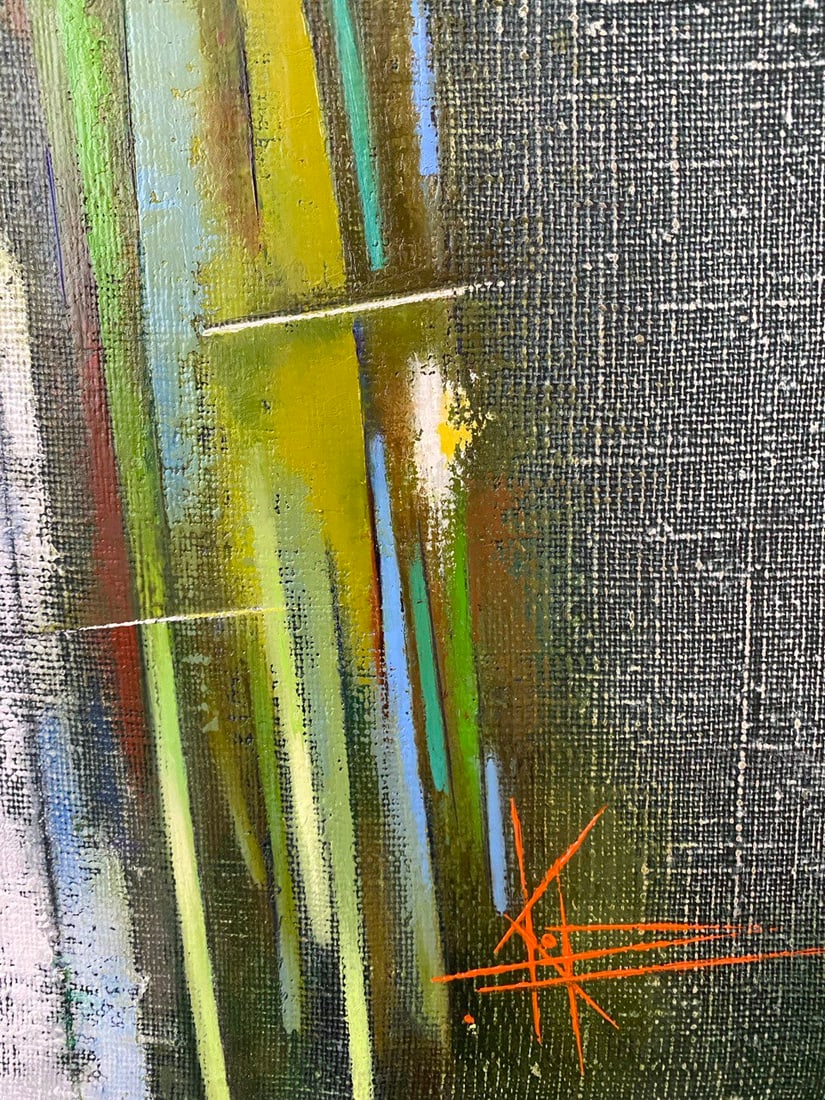 Abstract Oil painting Irises Oksana Kyrylenko - 5