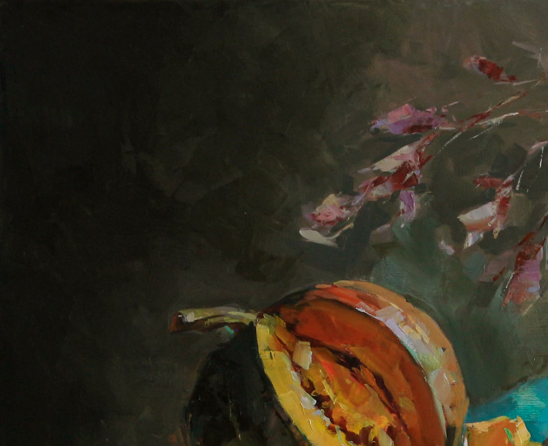 Oil still life painting Pumpkins Ivan T. - 2