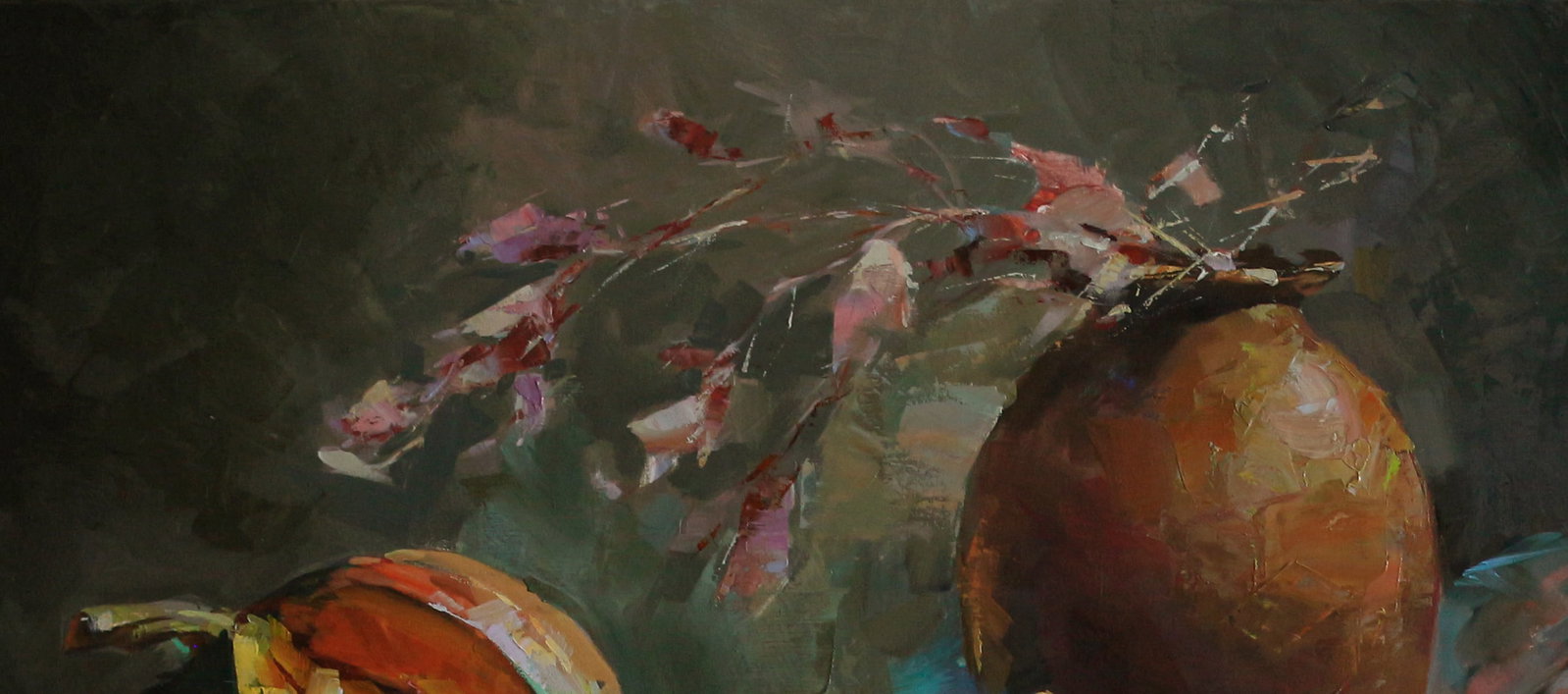 Oil still life painting Pumpkins Ivan T. - 8