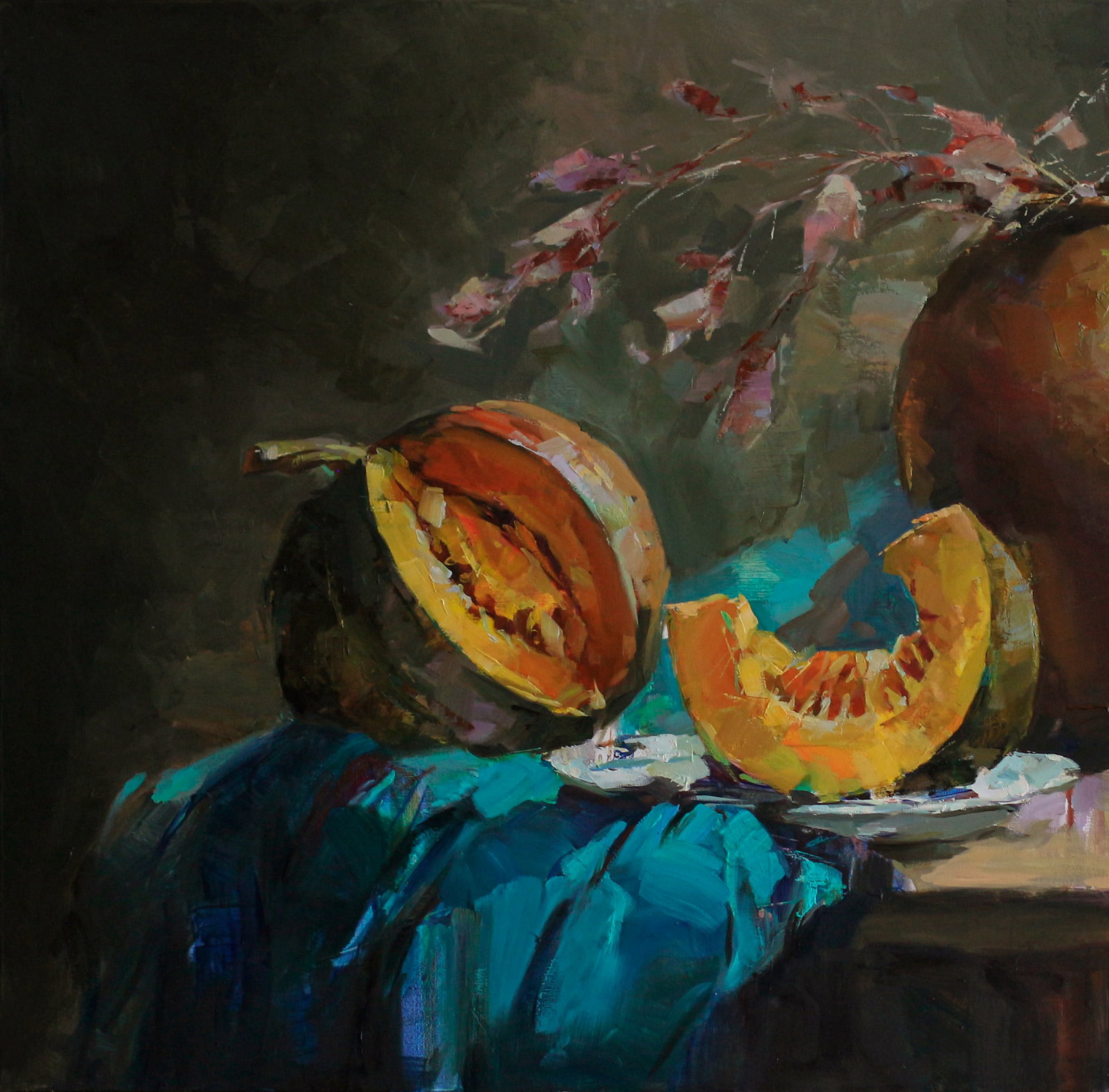 Oil still life painting Pumpkins Ivan T. - 9