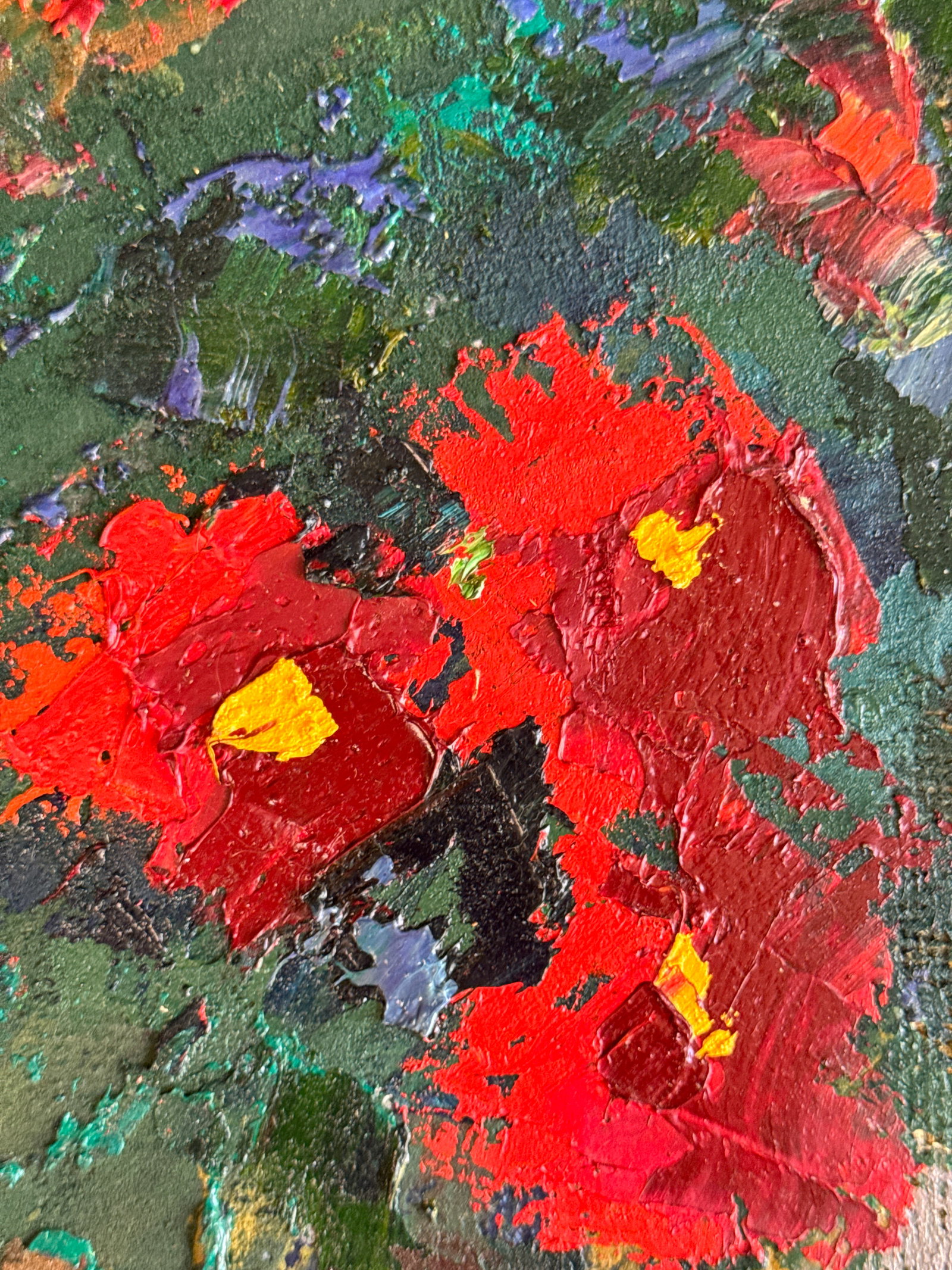 Oil painting with frame Flowers K. Leonid - 3