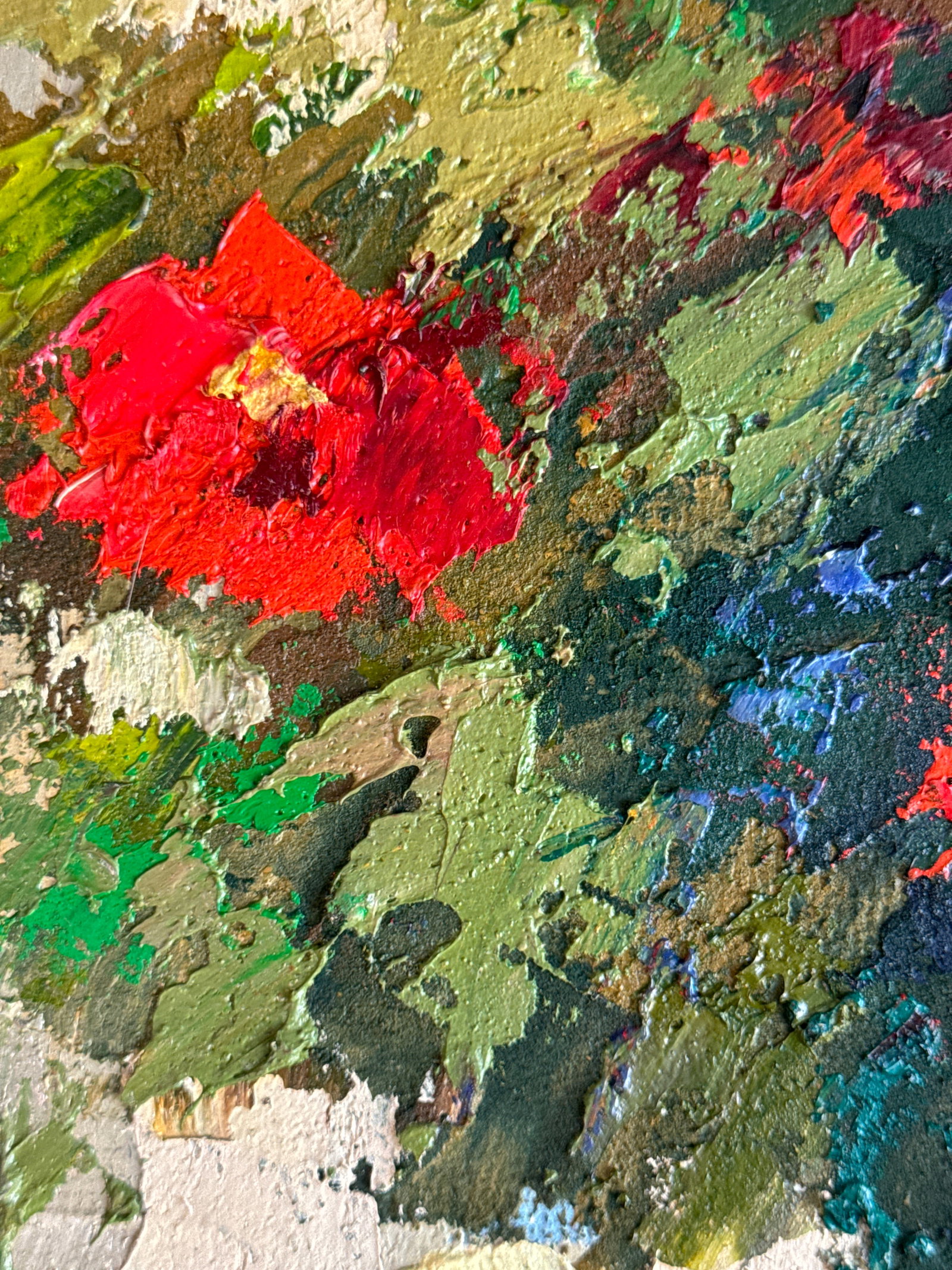Oil painting with frame Flowers K. Leonid - 4