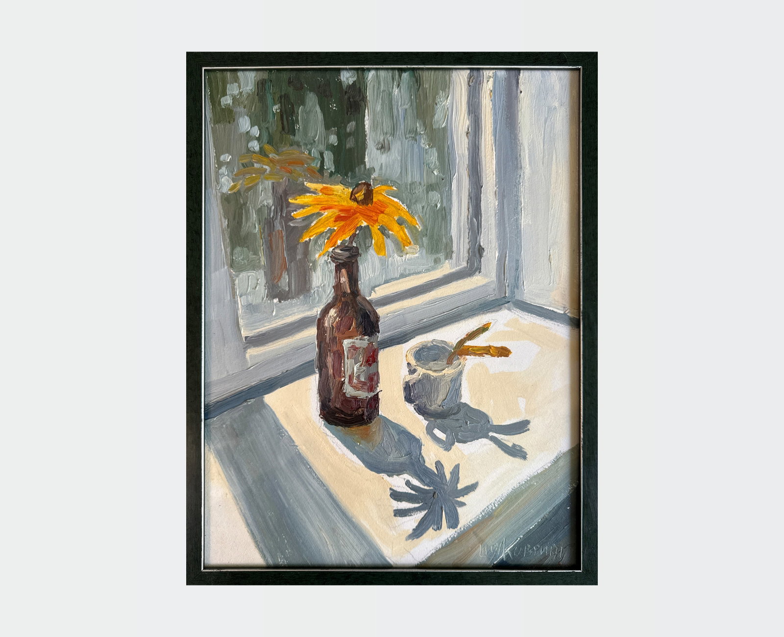 Oil painting with frame still life K. Leonid - 2