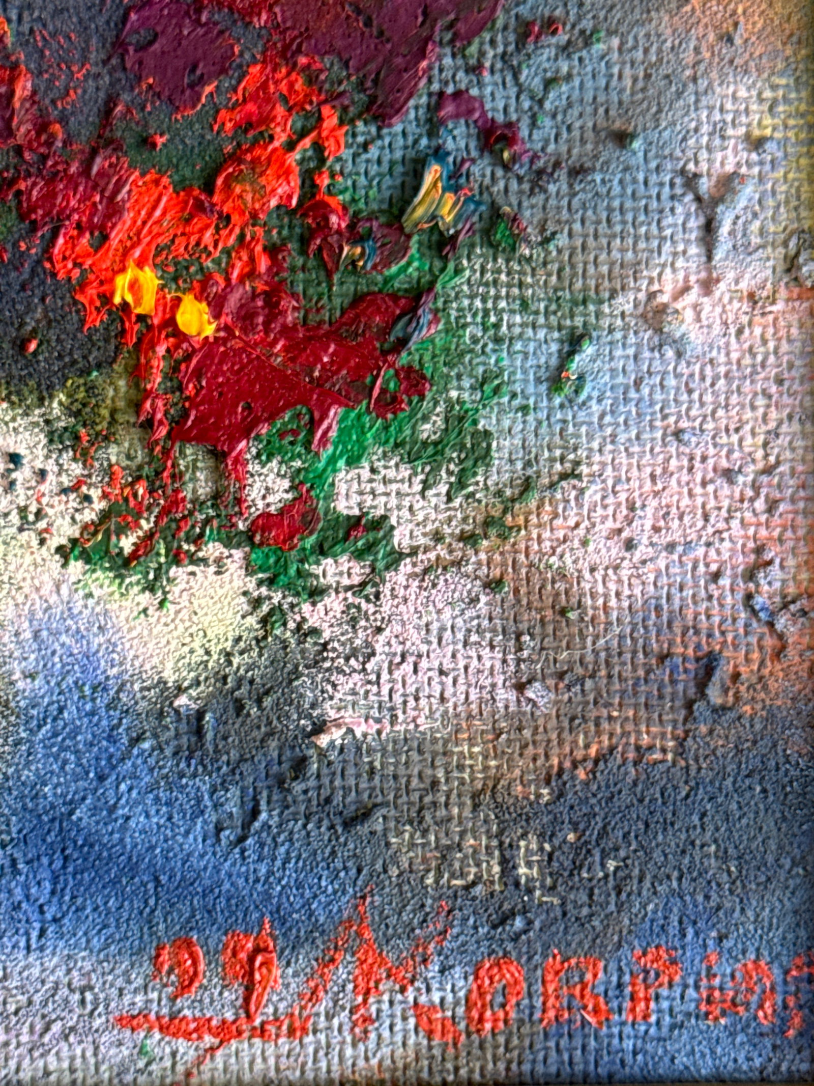 Oil painting with frame Flowers K. Leonid - 3