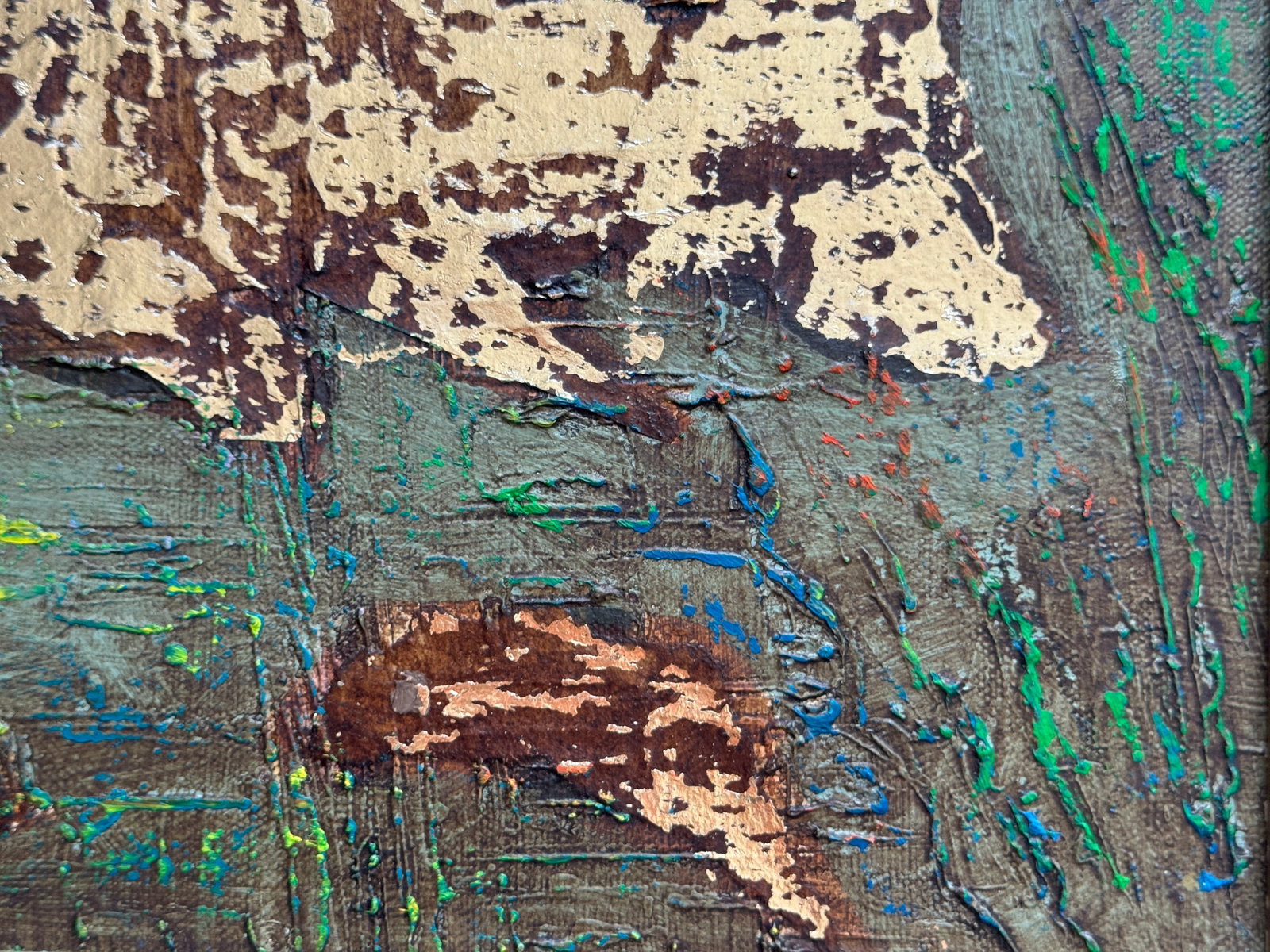 Oil painting with frame Fish K. Leonid - 4