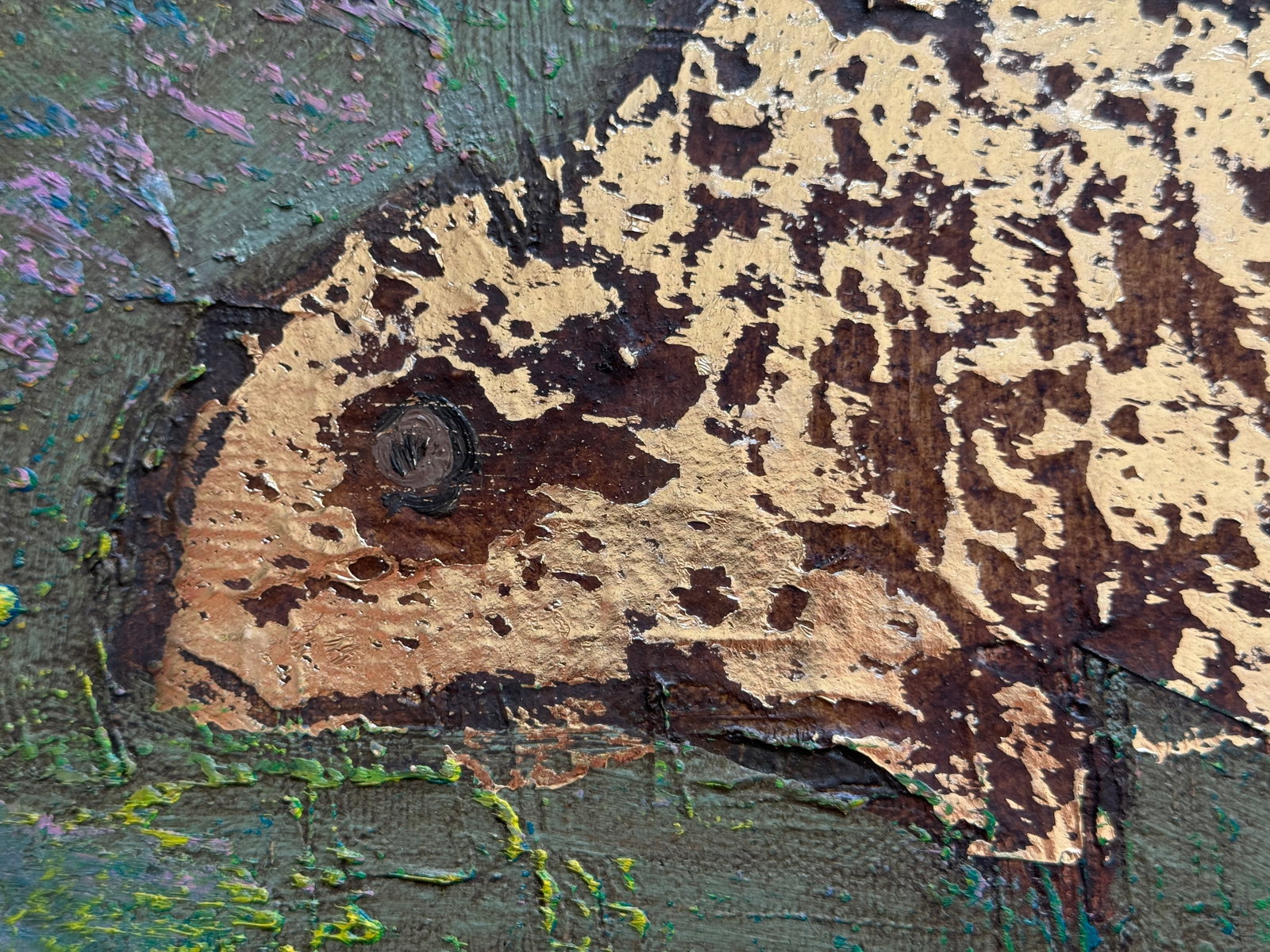 Oil painting with frame Fish K. Leonid - 7