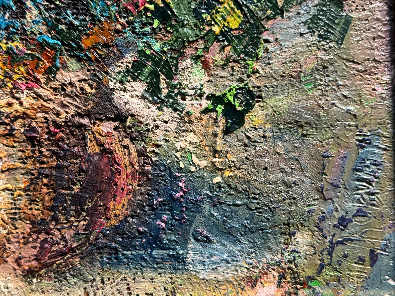 Oil painting with frame wildflowers K. Leonid - 6