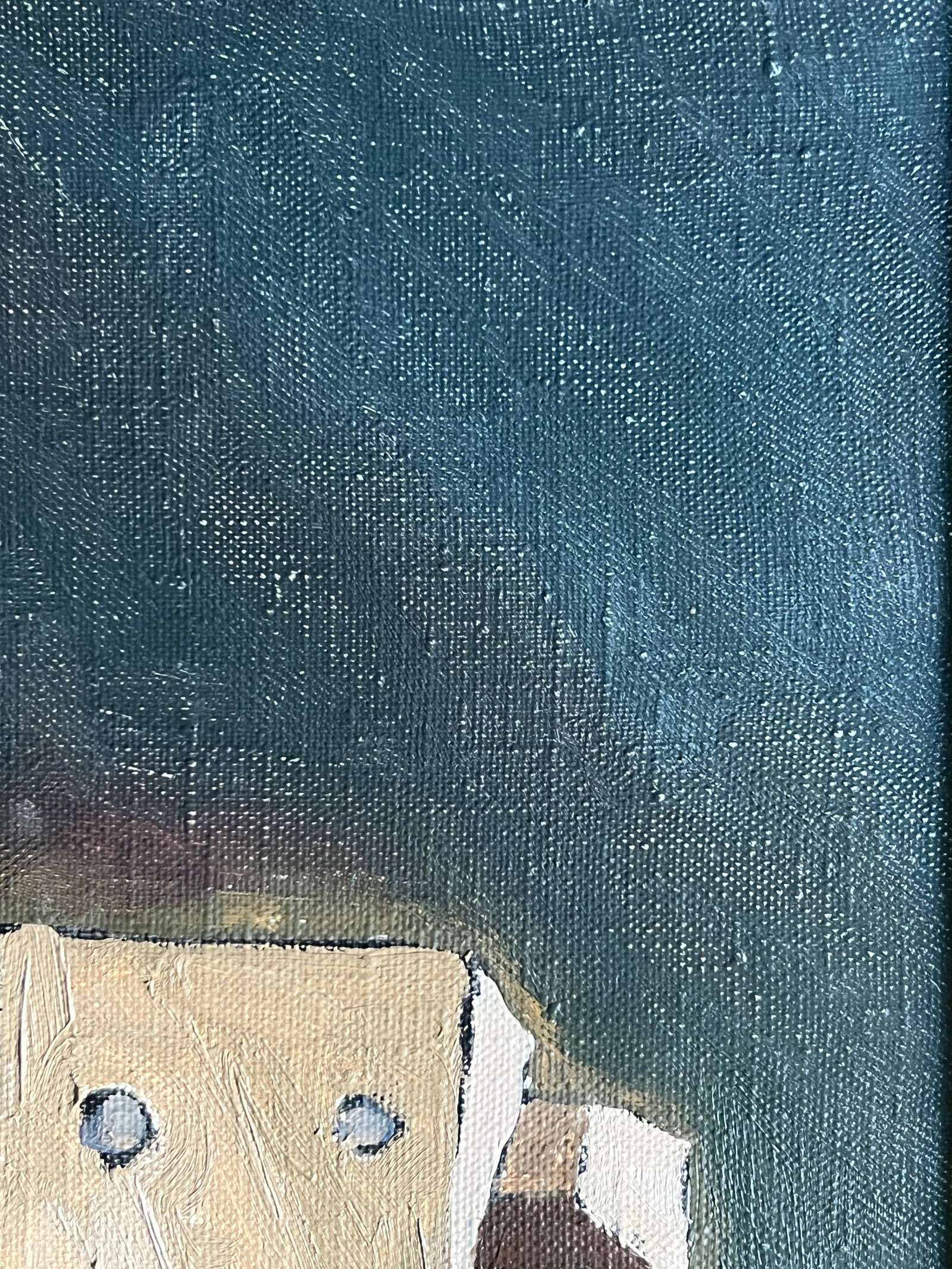 Oil painting with frame stationery button K. Leonid - 2