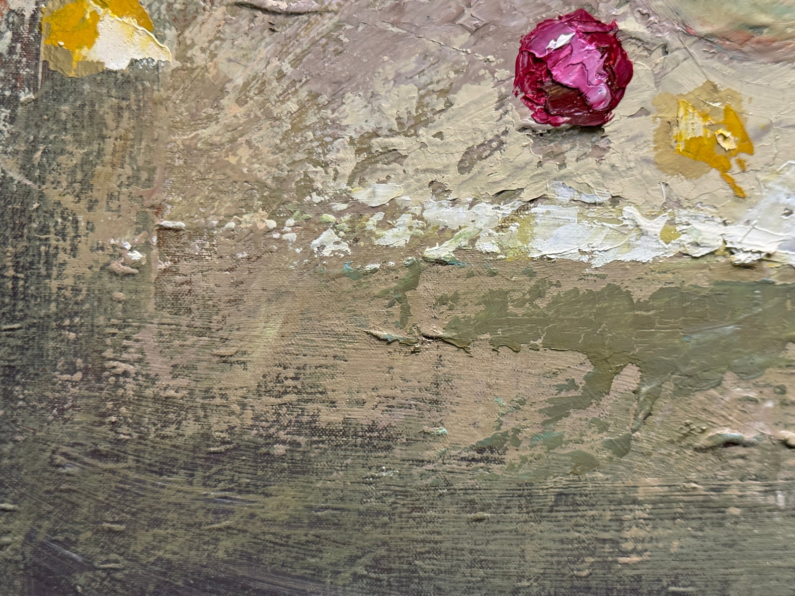 Abstract Oil painting with frame still life K. Leonid - 8