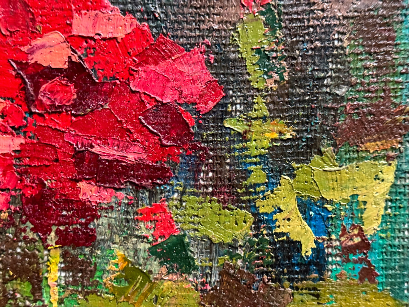 Oil painting flowers of the botanical garden K. Leonid - 6