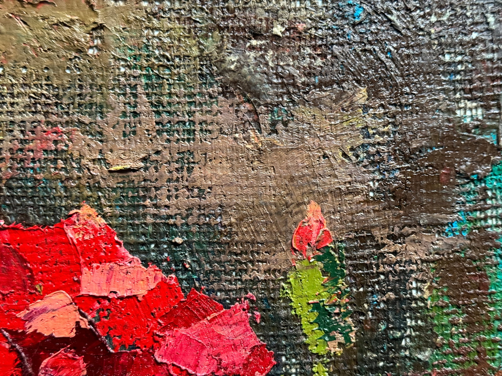 Oil painting flowers of the botanical garden K. Leonid - 7
