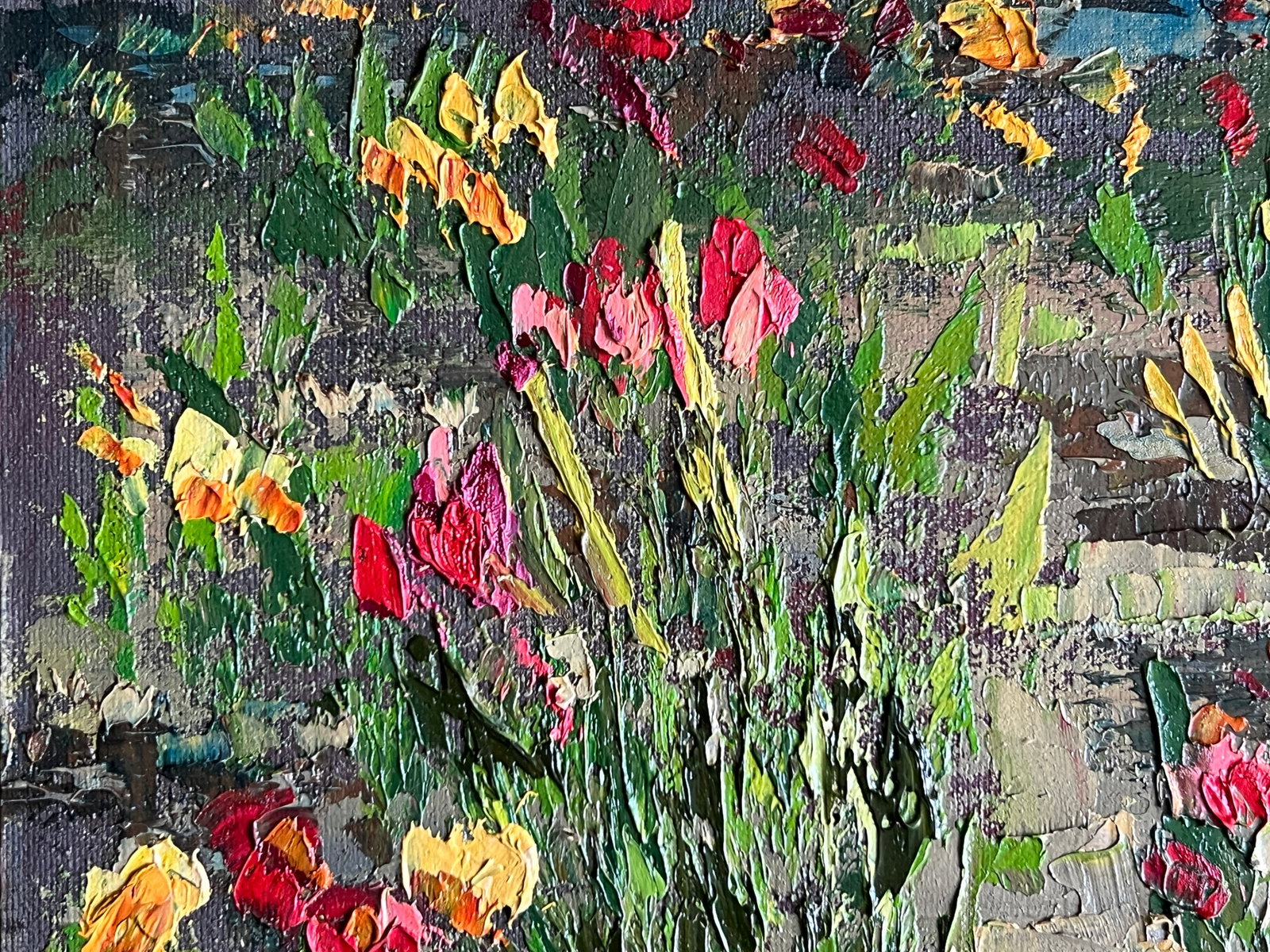 Oil painting Botanical garden K. Leonid - 2