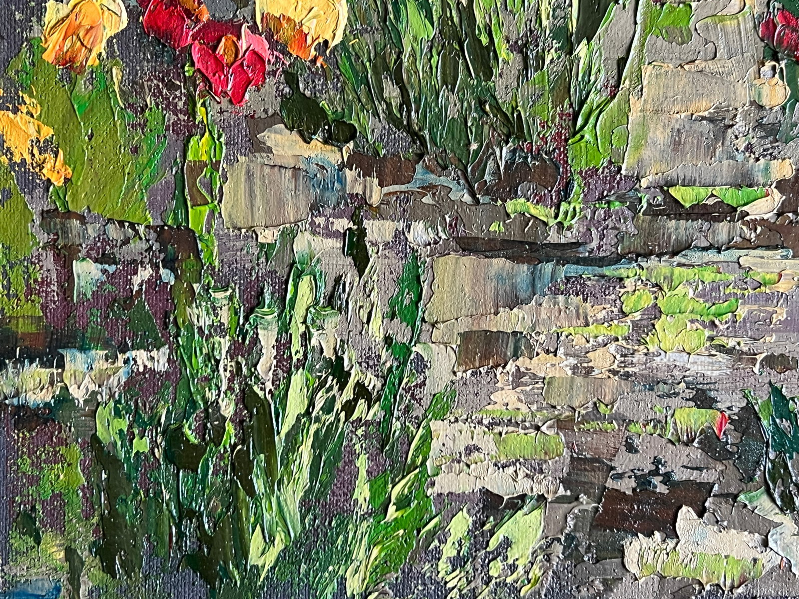 Oil painting Botanical garden K. Leonid - 3