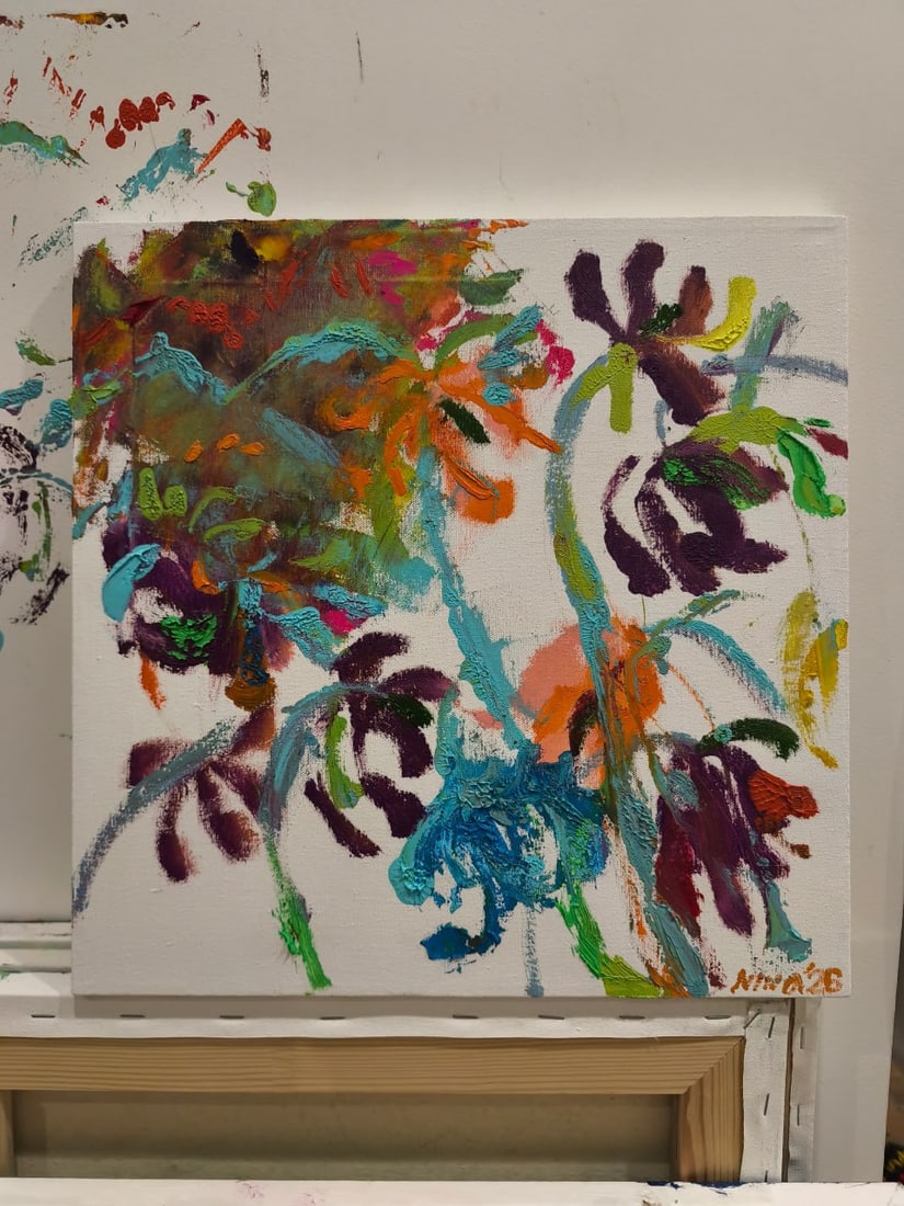 Abstract Oil painting Cold days Nina L - 7