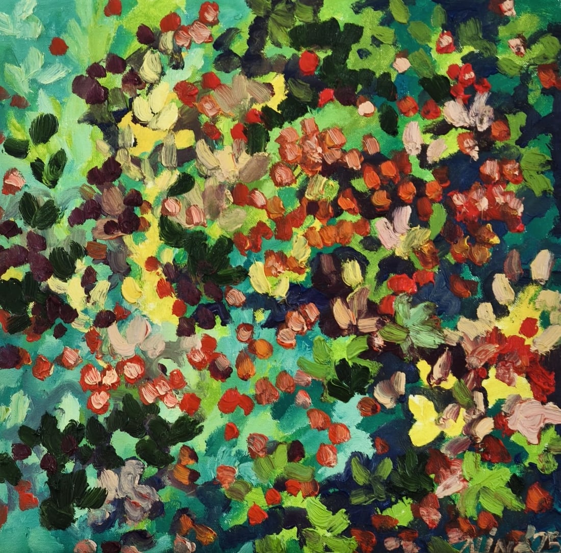 Abstract Oil painting Berry field Nina L (1 of 11)