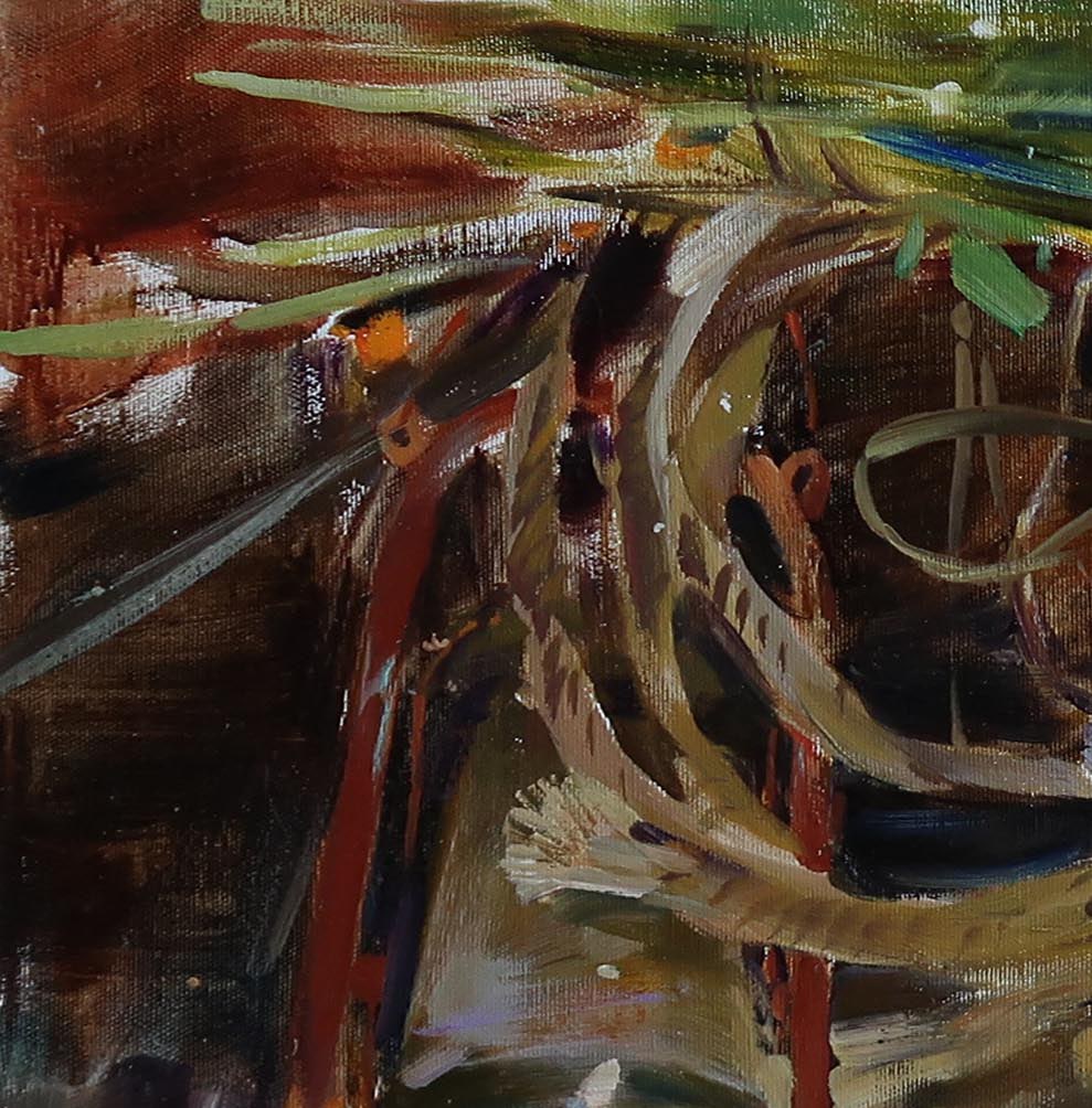 Oil painting Mentions of the grandmother Serg Kovalenko - 2