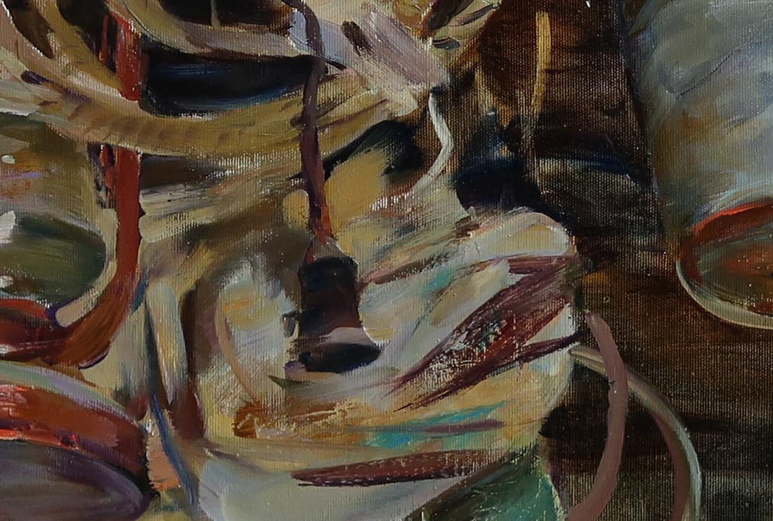 Oil painting Mentions of the grandmother Serg Kovalenko - 5