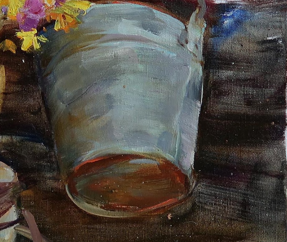 Oil painting Mentions of the grandmother Serg Kovalenko - 8