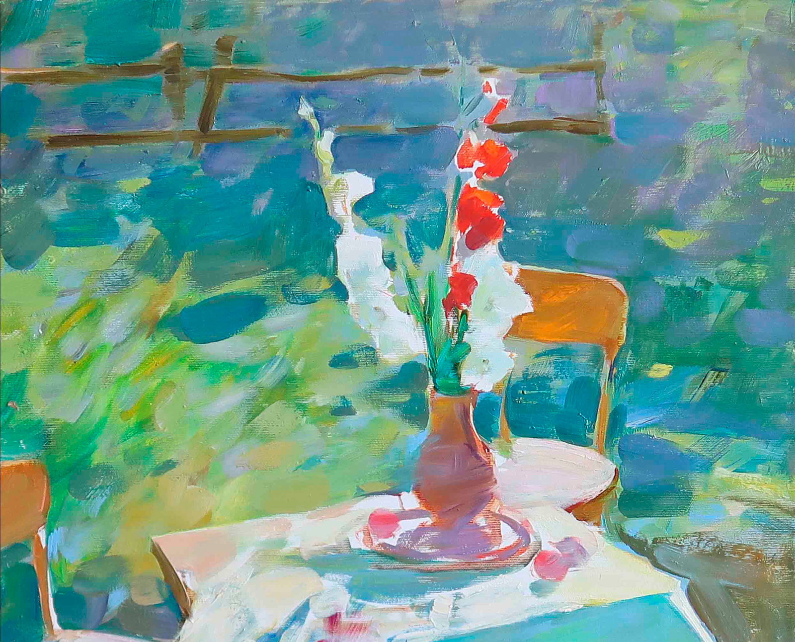 Oil painting Gladiolus Serg Kovalenko - 9