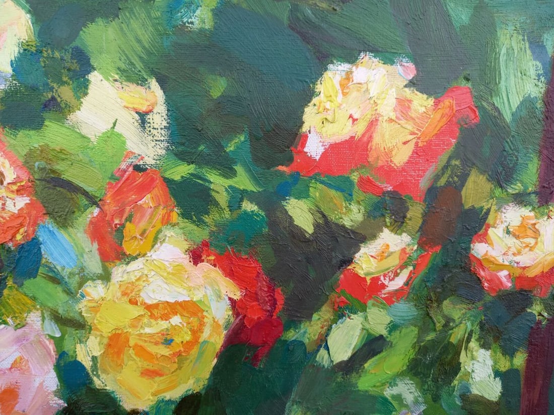 Oil painting Southern roses Alex Ditriev - 7