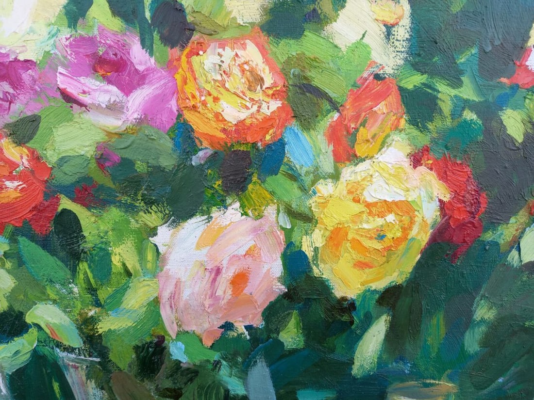 Oil painting Southern roses Alex Ditriev - 8