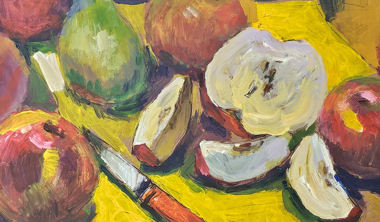 Acrylic painting fruit still life Vyacheslav Petrovich Babac - 7