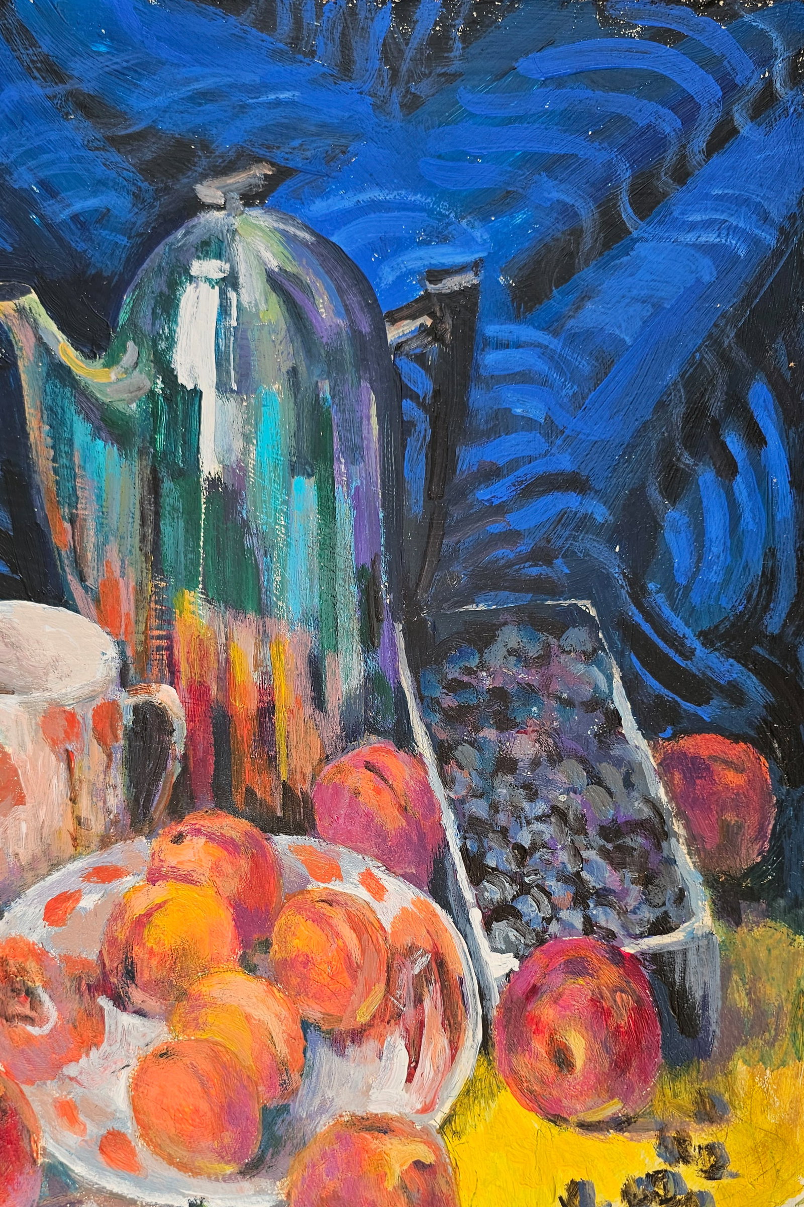Acrylic painting Still life with apricots Vyacheslav Petrovich Babac - 4