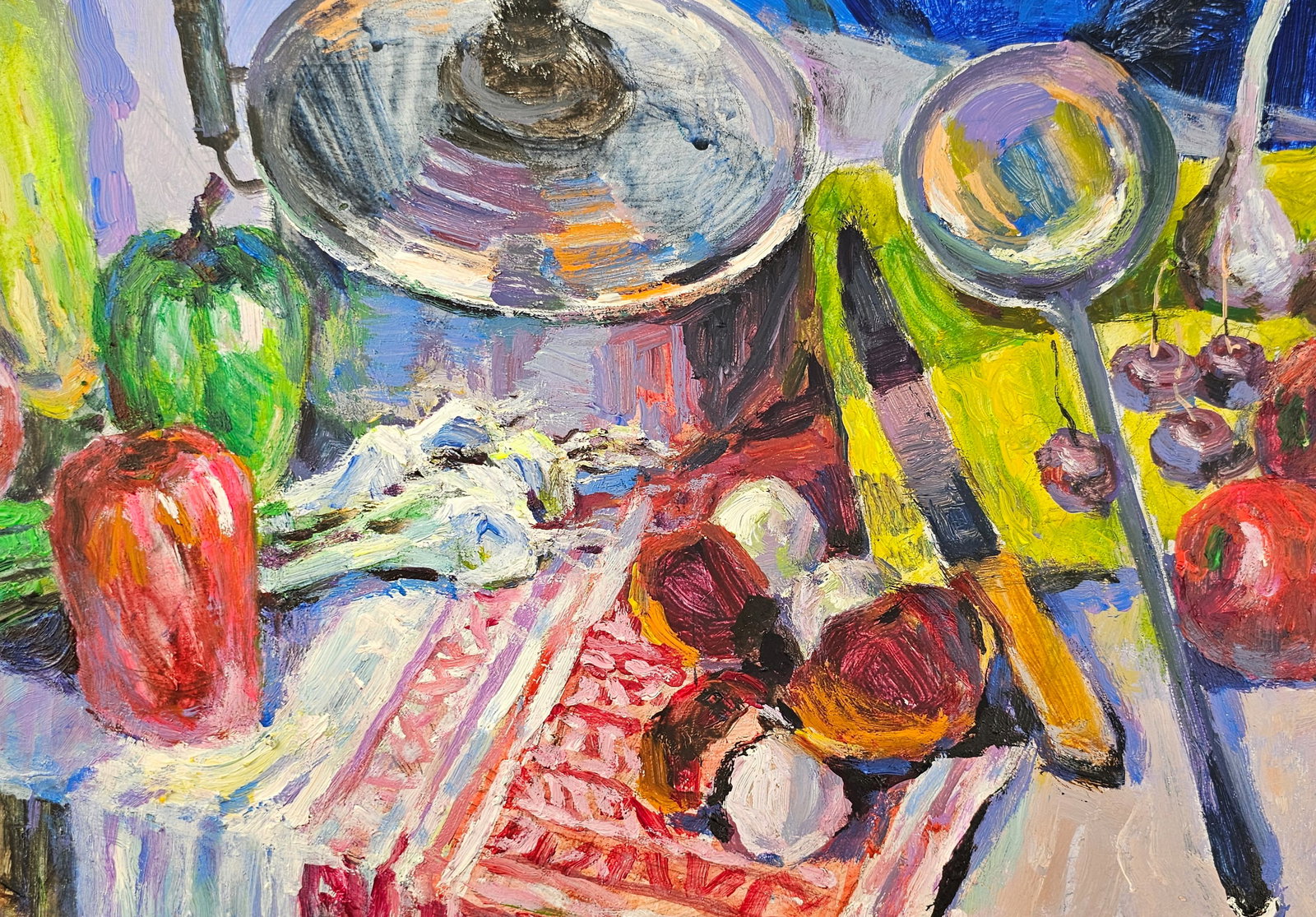 Acrylic painting There will be borscht Vyacheslav Petrovich Babac - 7