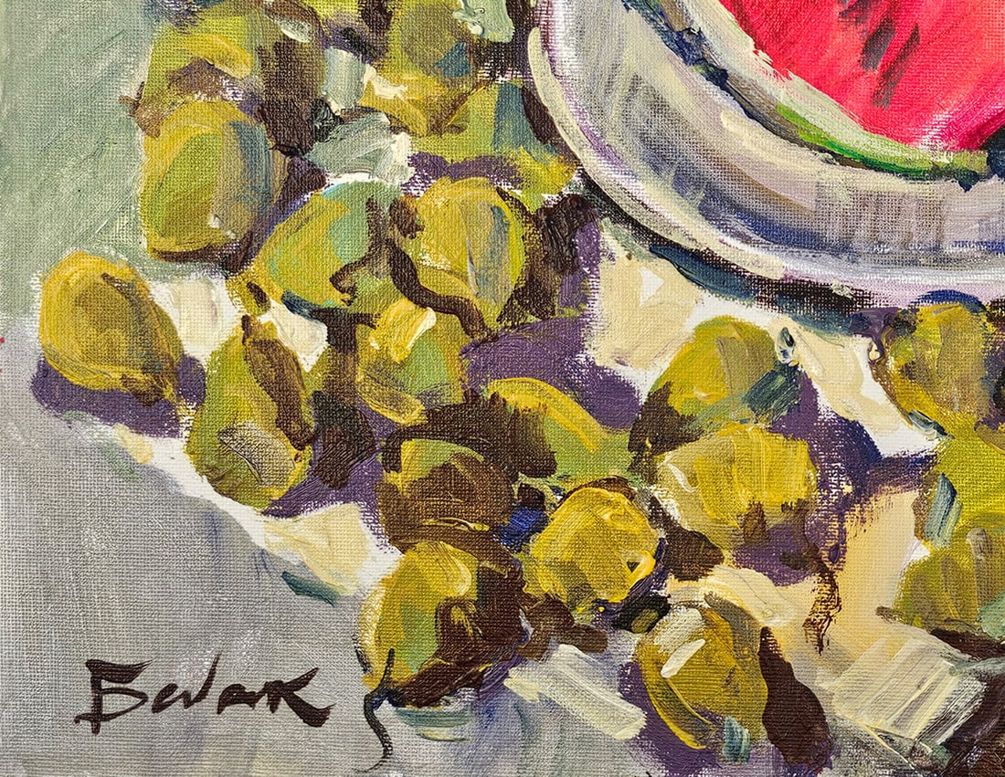 Acrylic still life pears Vyacheslav Petrovich Babac - 5