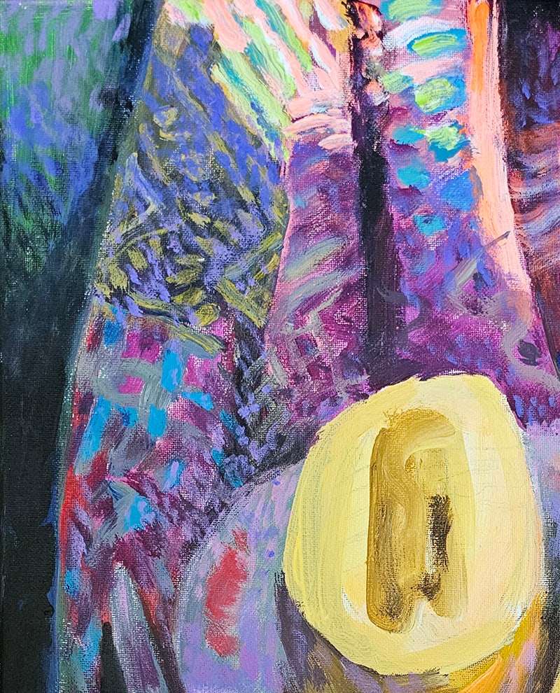 Acrylic still life melon Vyacheslav Petrovich Babac - 2