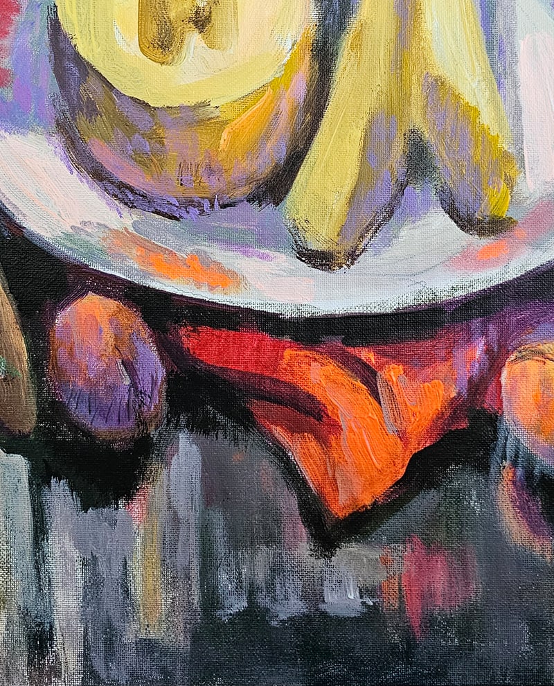 Acrylic still life melon Vyacheslav Petrovich Babac - 5