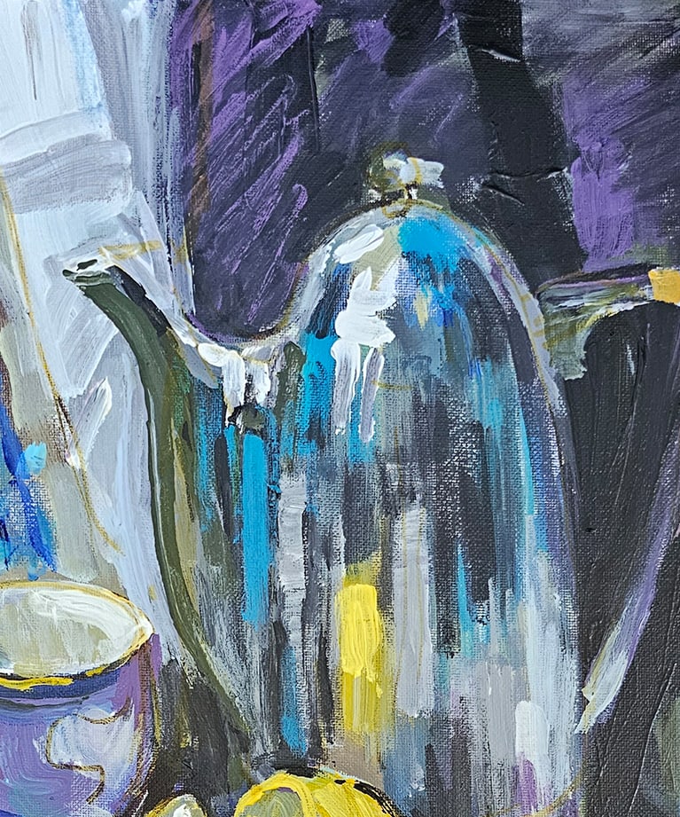 Acrylic still life lemon Vyacheslav Petrovich Babac - 3