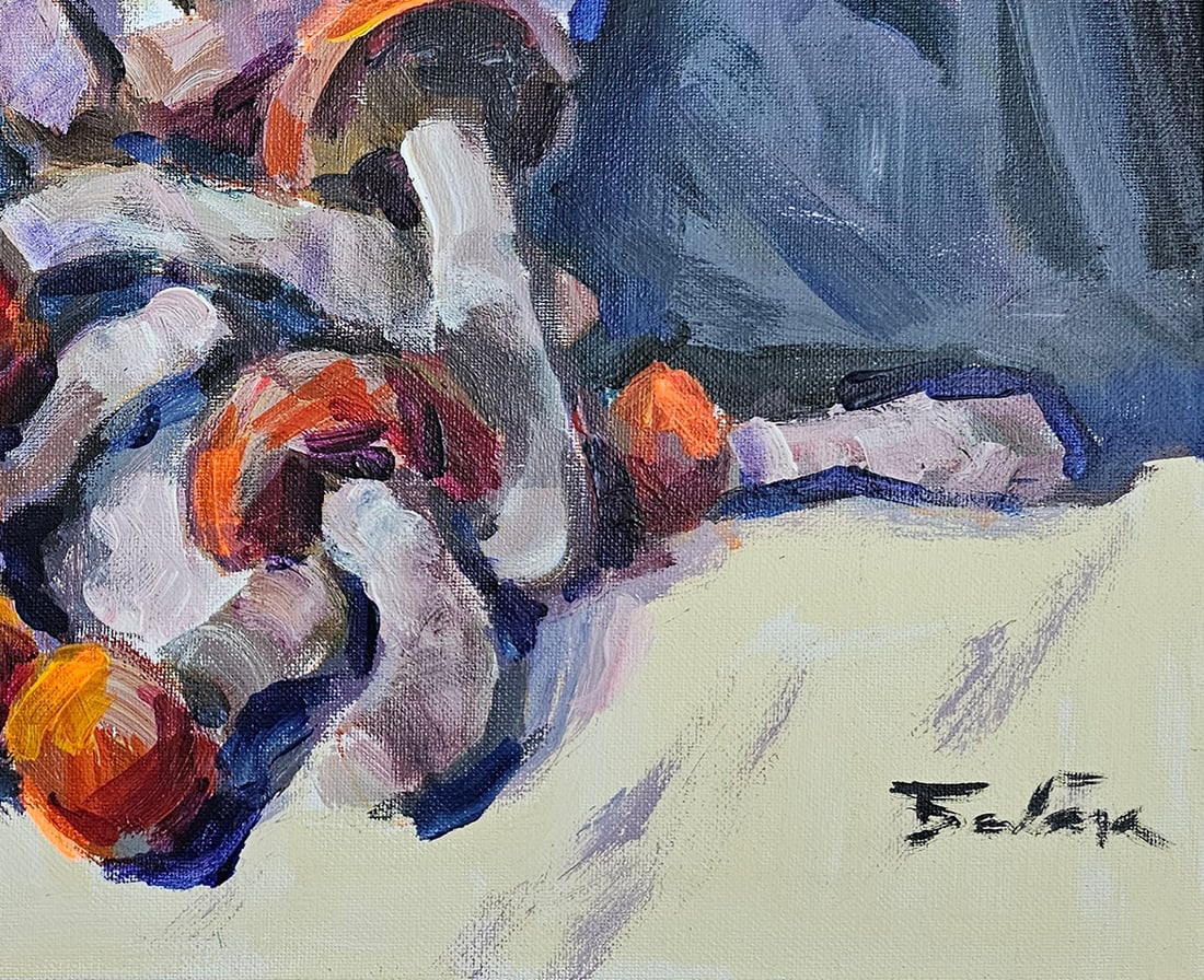 Acrylic still life mushrooms Vyacheslav Petrovich Babac - 7