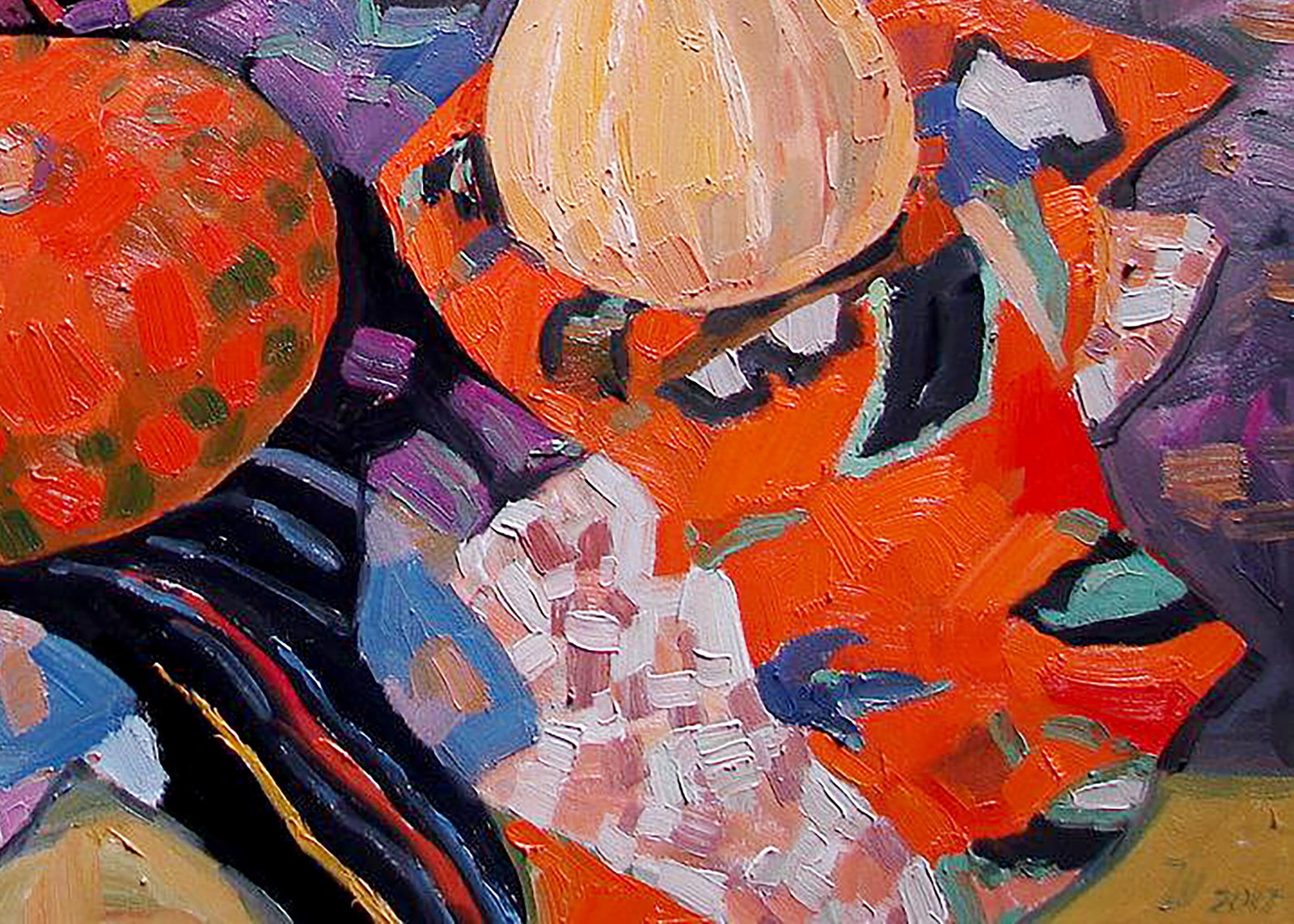 Oil painting Still life with Hokkaido pumpkin Tatyana Shulyak - 5