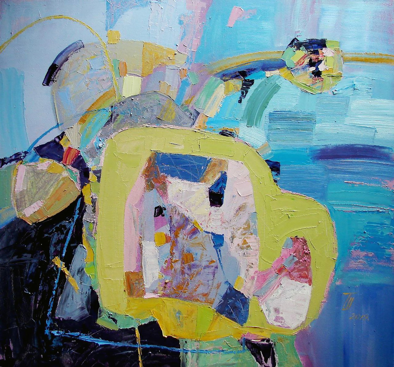 Oil painting Premonition of spring Tatyana Shulyak: Title: Oil painting Premonition of spring Tatyana Shulyak Description: 33SHUL Painter: Tatyana Shulyak Size: 80x85 cm/31.49x33.46 inches Components: oil, canvas Original painting CONDITION: excellent 