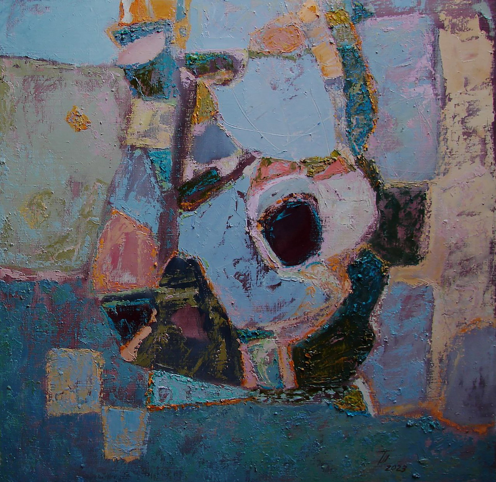 Oil painting Quiet Meditation Tatyana Shulyak: Title: Oil painting Quiet Meditation Tatyana Shulyak Description: 41SHUL Painter: Tatyana Shulyak Size: 60x60 cm/23.62x23.62 inches Components: oil, canvas Original painting CONDITION: excellent ARTIS