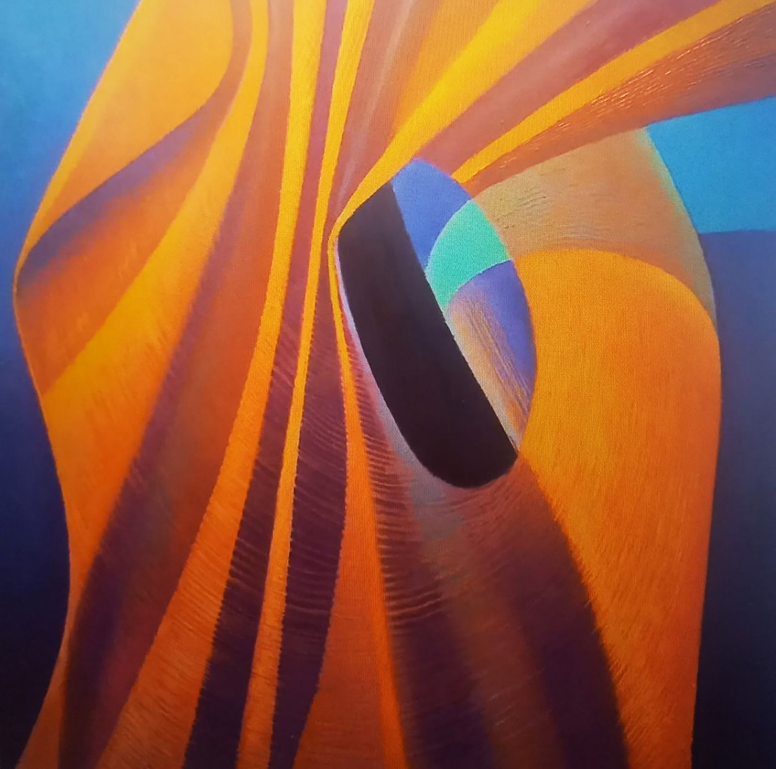 Oil painting Orange sculpture Alexander Strashevich: Title: Oil painting Orange sculpture Alexander Strashevich Description: 45STRASH Painter: Alexander Strashevich Size: 50x50 cm/19.68x19.68 inches Components: oil, cardboard Original painting