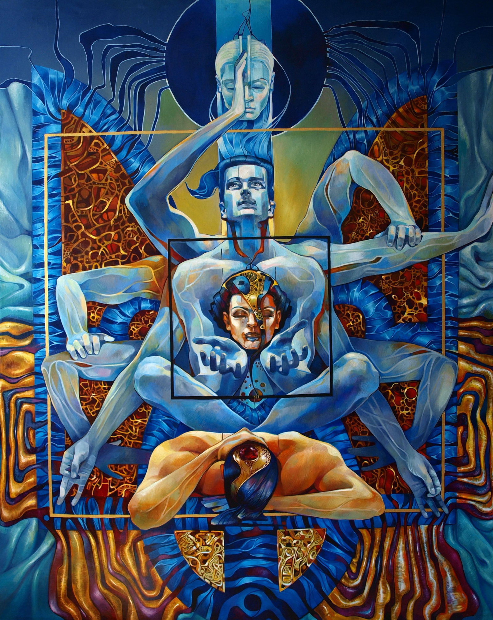 Oil painting Ashwattha Konsta G. Amelinn: Title: Oil painting Ashwattha Konsta G. Amelinn Description: 15KONS Painter: Konsta G. Amelinn Size: 161x200 cm/63.38x78.74 inches Components: oil, canvas Original painting CONDITION: excellent