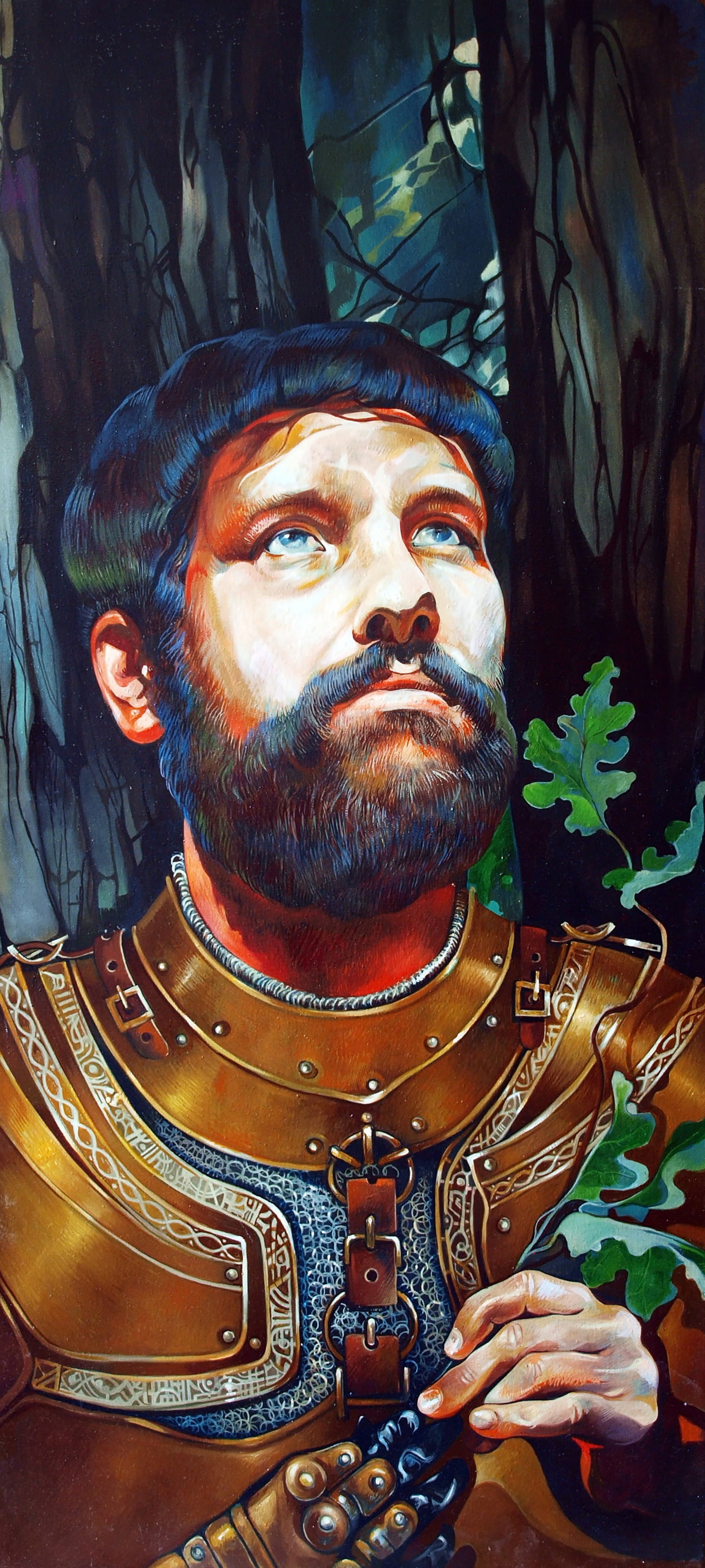 Oil painting Bhima Konsta G. Amelinn: Title: Oil painting Bhima Konsta G. Amelinn Description: 19KONS Painter: Konsta G. Amelinn Size: 55x120 cm/21.65x47.24 inches Components: oil, canvas Original painting CONDITION: excellent Reserve: