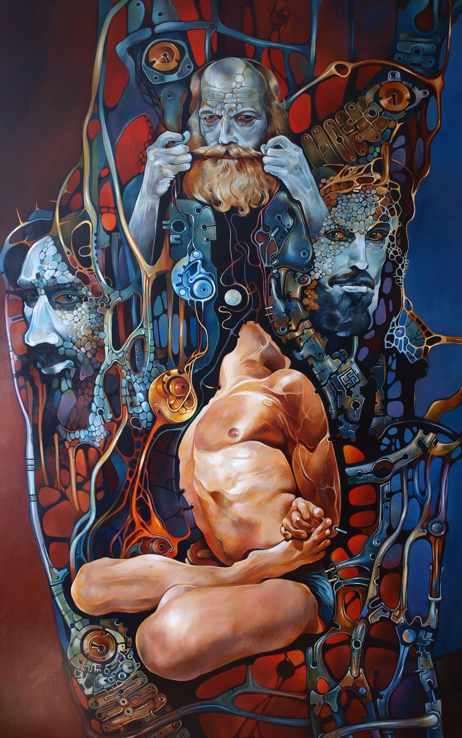 Oil painting Kurukshetra Konsta G. Amelinn: Title: Oil painting Kurukshetra Konsta G. Amelinn Description: 23KONS Painter: Konsta G. Amelinn Size: 125x200 cm/49.21x78.74 inches Components: oil, canvas Original painting CONDITION: excellent