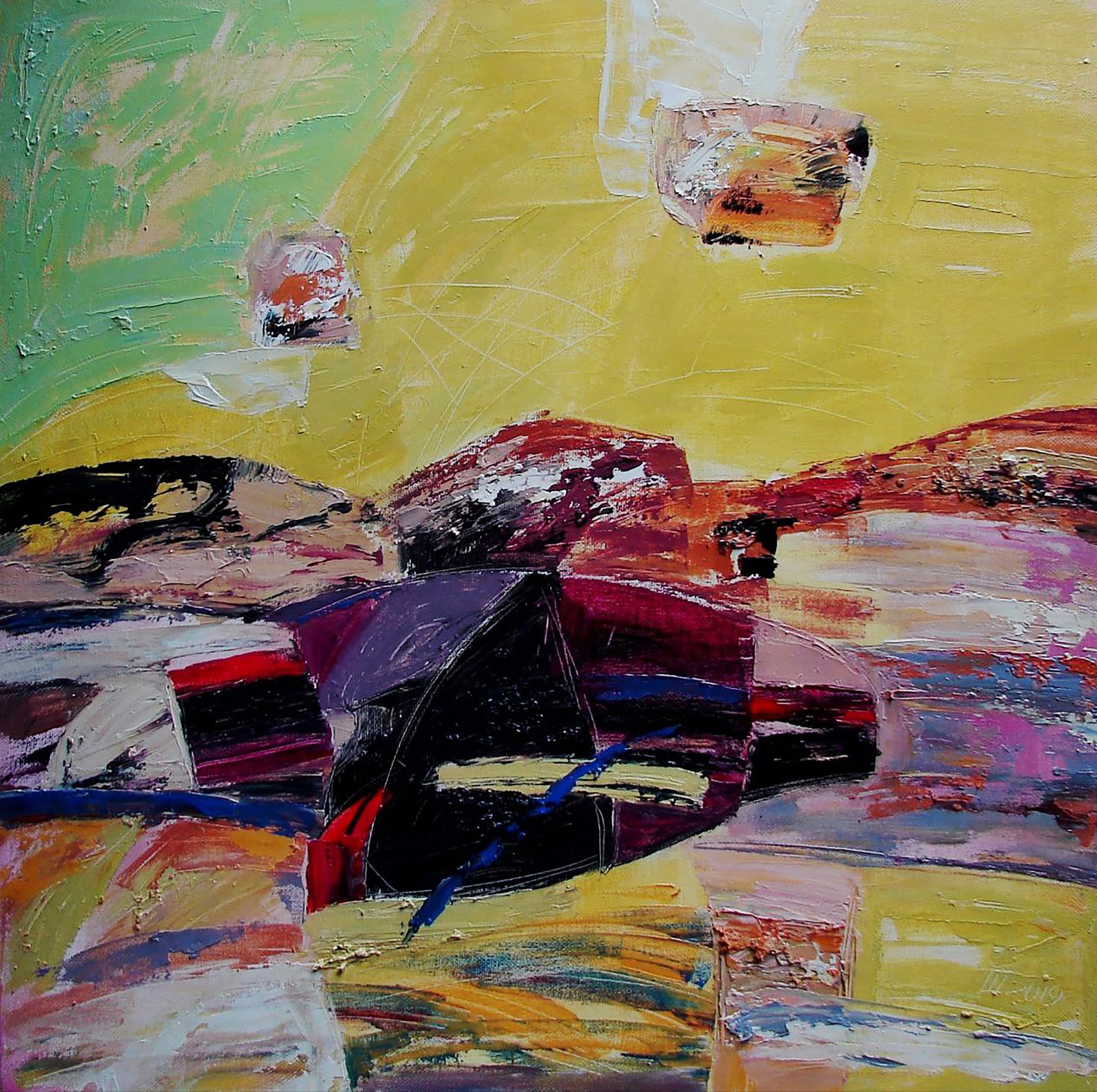Oil painting Taste of Caramel Tatyana Shulyak: Title: Oil painting Taste of Caramel Tatyana Shulyak Description: 55SHUL Painter: Tatyana Shulyak Size: 60x60 cm/23.62x23.62 inches Components: oil, canvas Original painting CONDITION: excellent