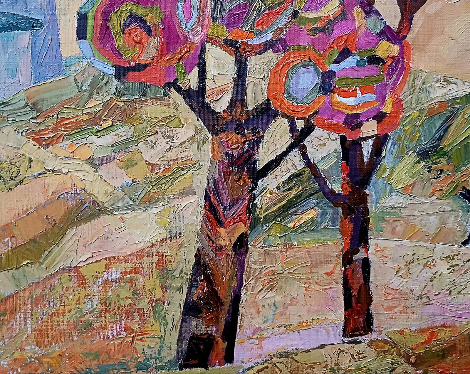 Oil painting Village in the mountains Tatyana Shulyak - 5