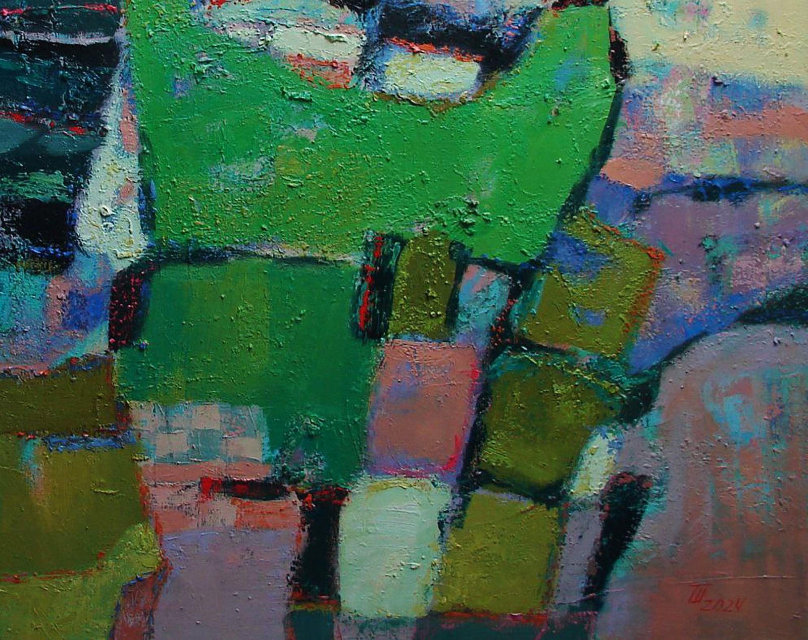 Oil painting Village in the mountains Tatyana Shulyak - 5