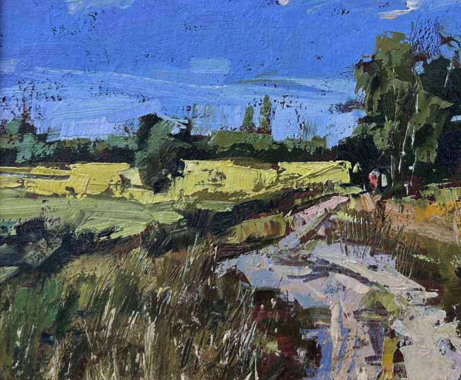 Oil painting Road in the field Igor Lysytsya - 5