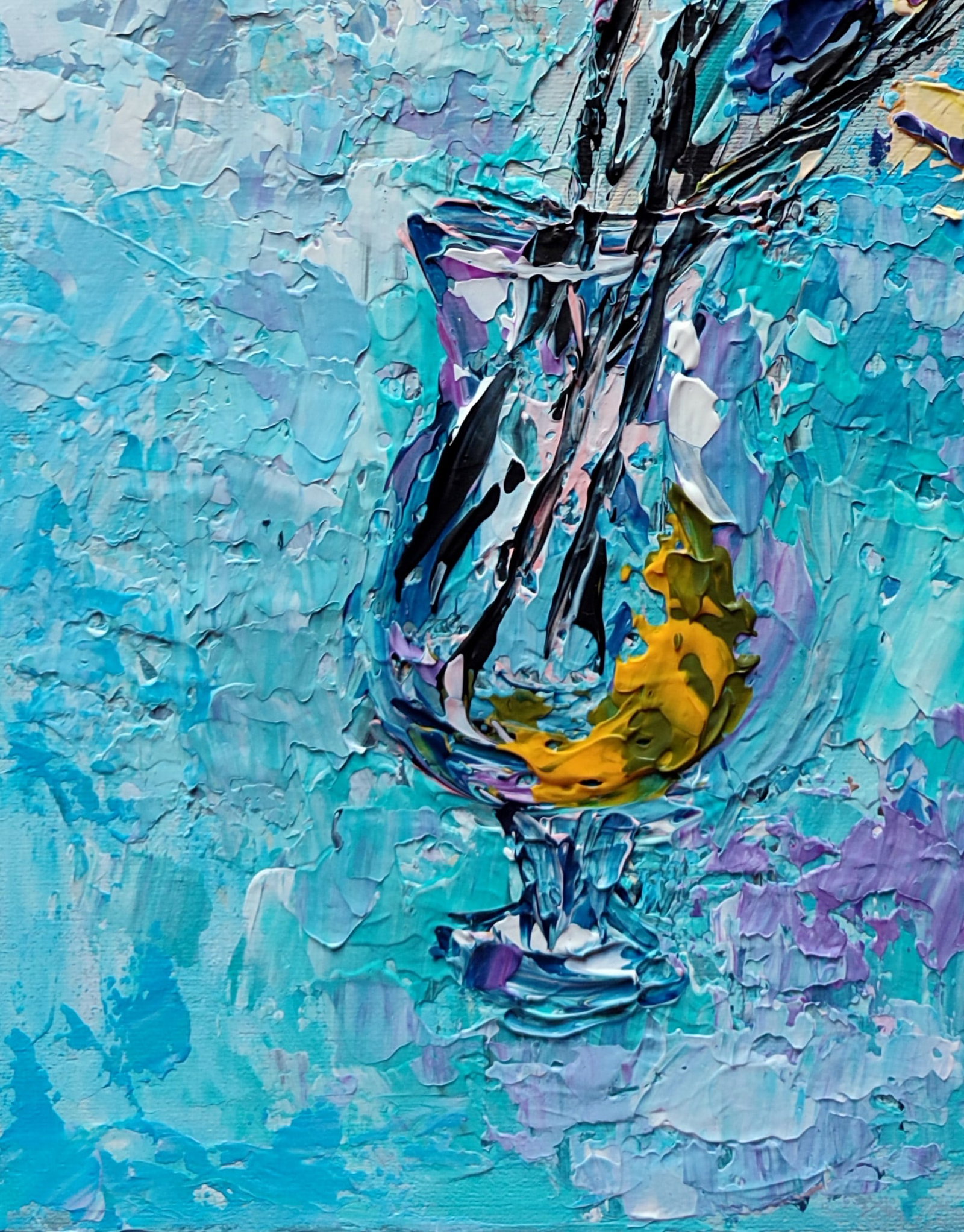 Acrylic painting Palm Sunday Olena Kirik - 4