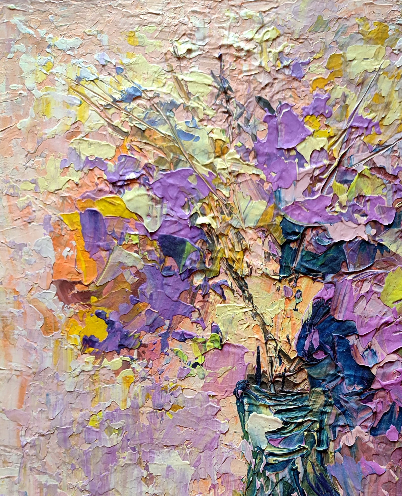 Acrylic painting Spring mood Olena Kirik - 2
