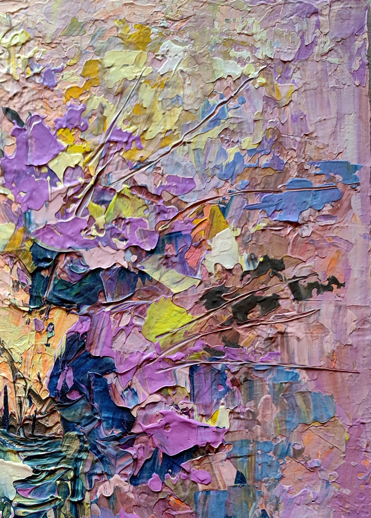 Acrylic painting Spring mood Olena Kirik - 3