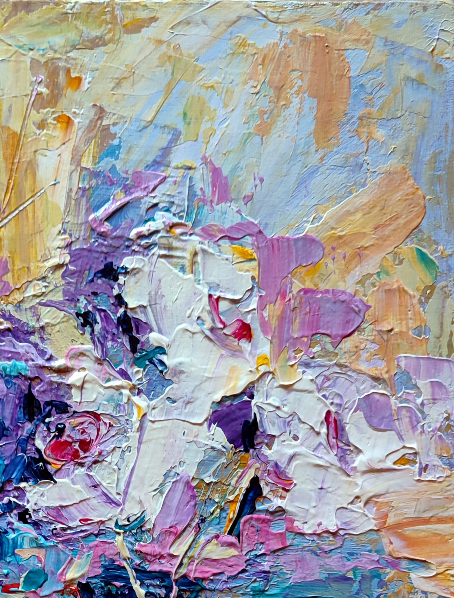 Acrylic painting Spring abstraction Olena Kirik - 3
